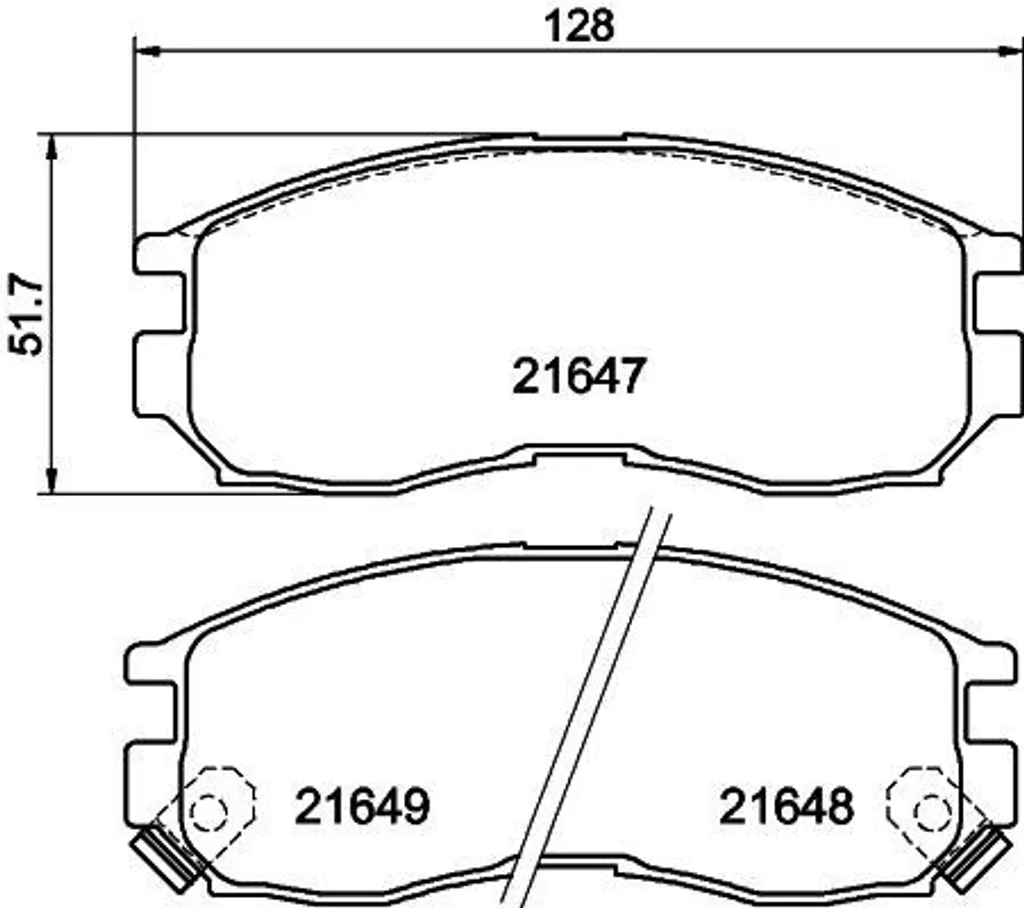 HELLA 8DB 355 006-471 Plaquettes de Frein OE MR205143 pour Sebring