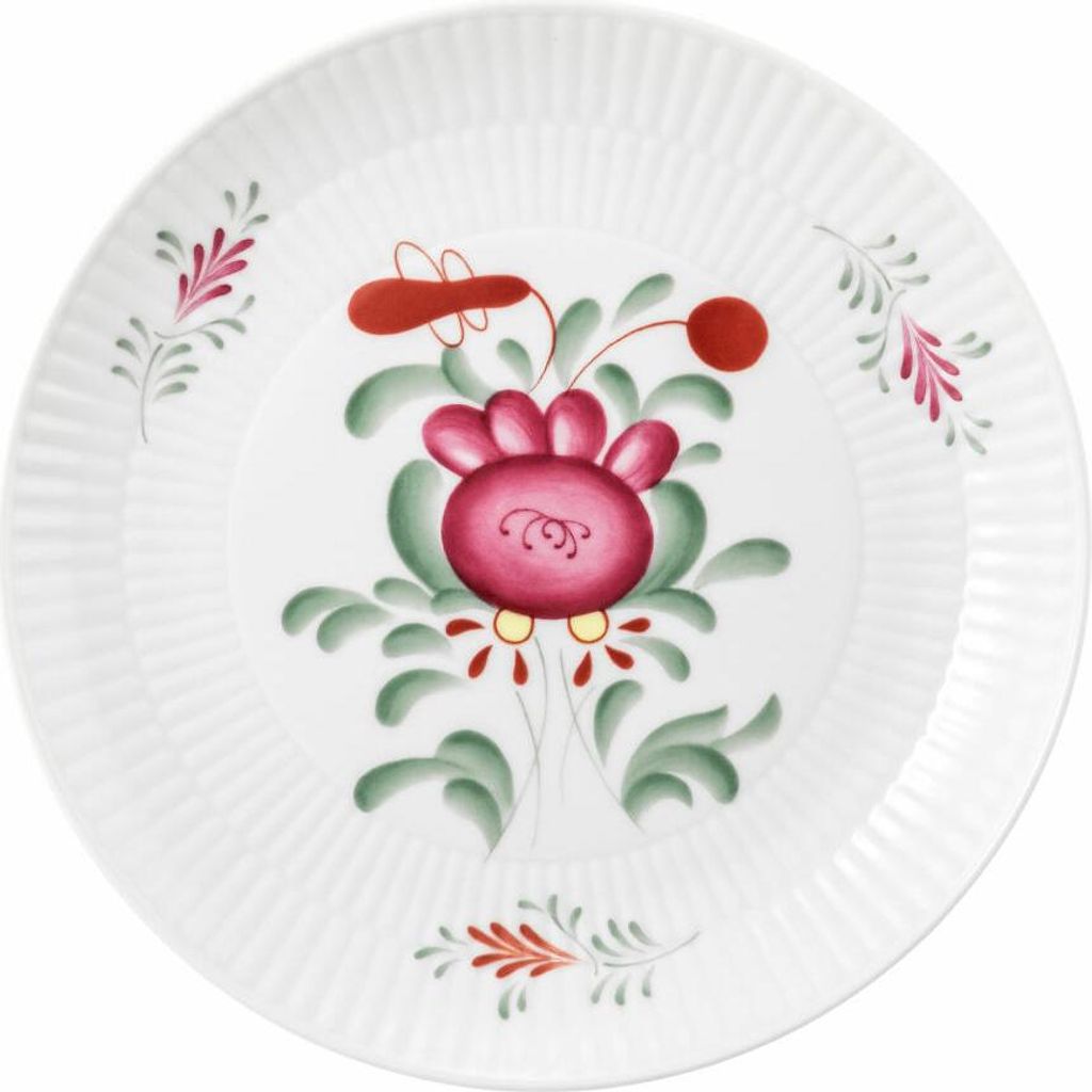 Seltmann Weiden Frühstücksteller Amina Ostfriesenrose, Teller, Porzellan, Bunt, 22 cm, 001.777271