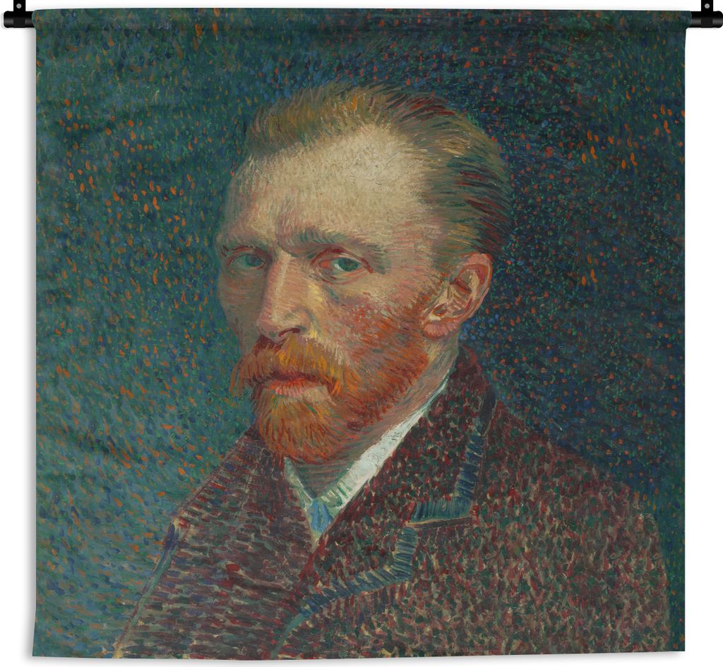 MuchoWow Wandteppich Wandbehang Kunst - Van Gogh - Alte Meister - Selbstporträt 150x150 cm Tapisserie Dekoration Wandtuch - Wohnaccessoires - Mo...