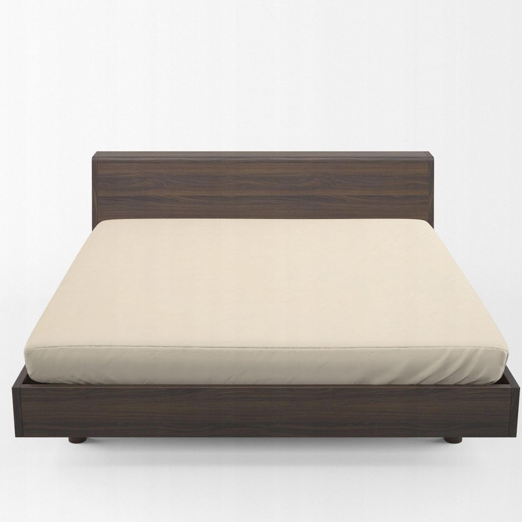 Bettlaken - Spannbettlaken mit Gummizug - 140x200 cm - Frottee - 200g/m2 - Creme - Hochwertiges