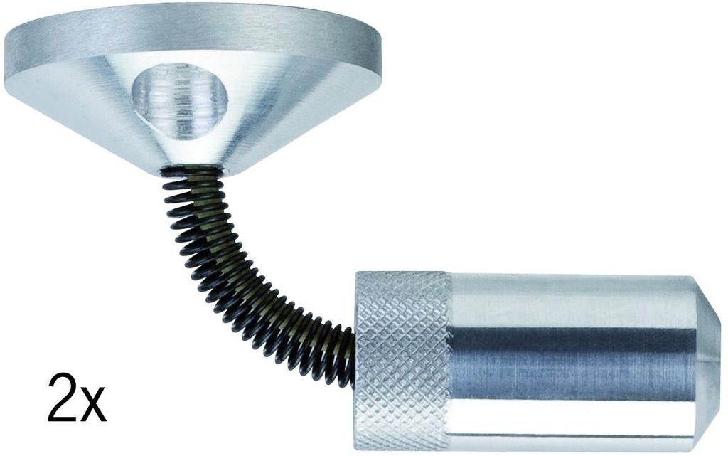 Paulmann Wire System Light&Easy Wandspanner flexibel 1 Paar 42mm Chrom matt Metall