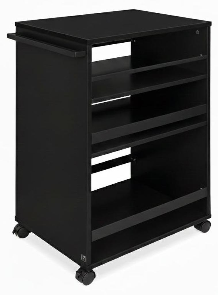 Bomoe Bengt serveerwagen, 50x38x79 cm, zwart, met 3 Productafbeelding 