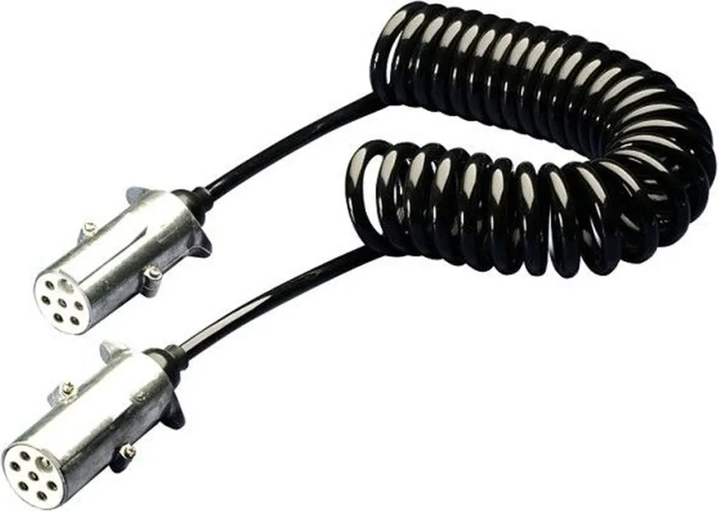 Câble de liaison remorque 7 pôles 24V métal pour transport routier