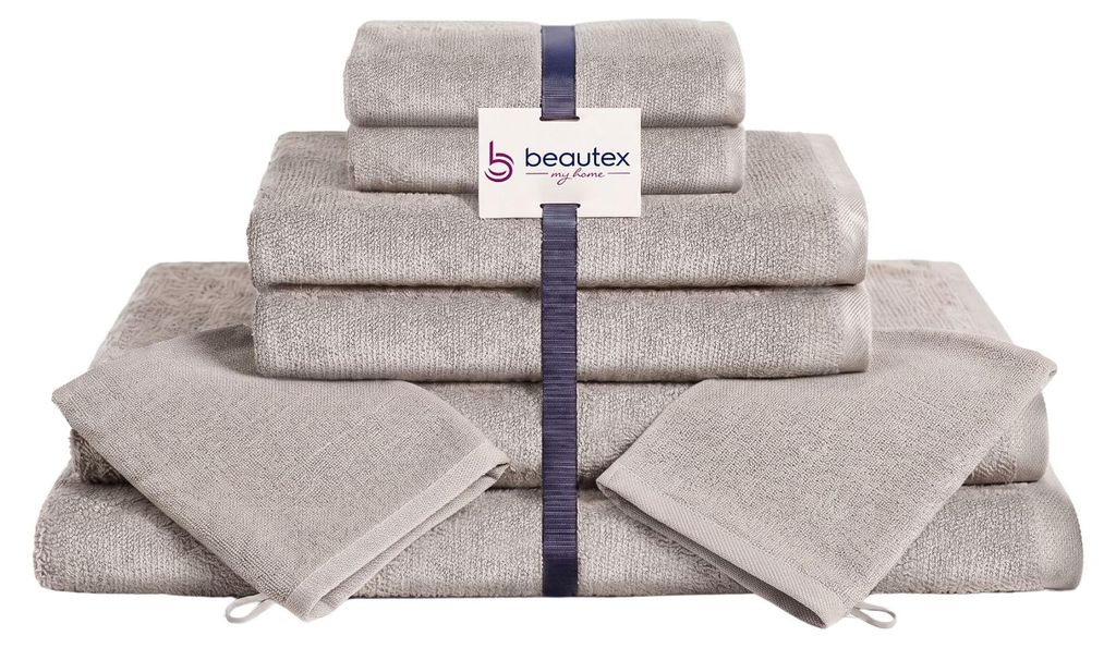BEAUTEX Handtuch-Set Premium Frottier Sets, 100% Baumwolle Produktbild 