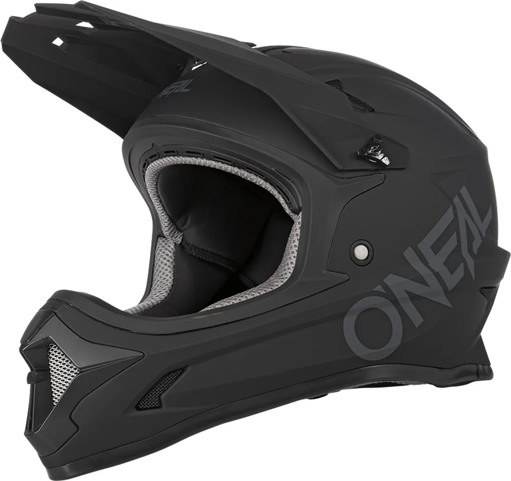 Casque O'Neal Sonus Solid Noir avec Fermeture Magnétique Fidlock - L