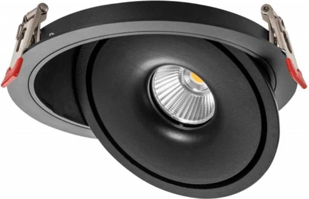 Spot LED Encastrable 30W Noir pour Salon et Boutique Éclairage Orientable