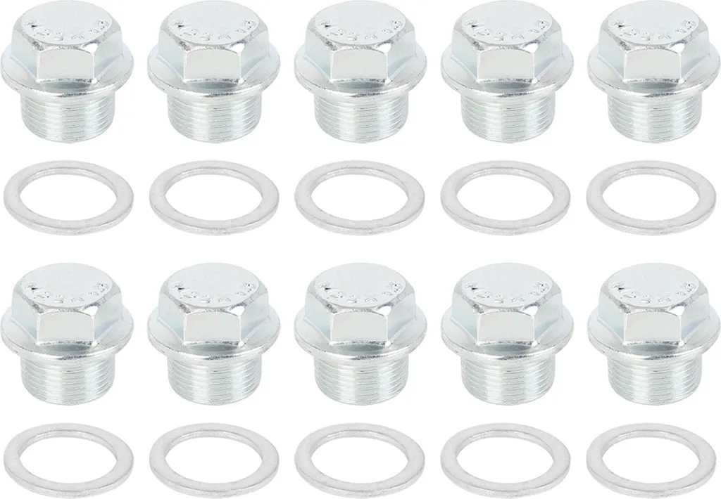 Bouchon de Vidange M22x1.5 en Acier avec Joint d'Étanchéité - Lot de 10