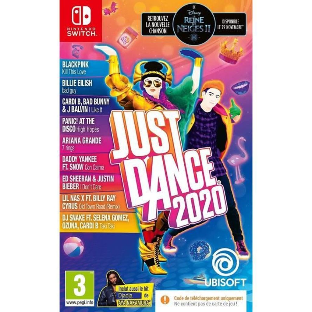 Ubisoft Just Dance 2020 - Download Code, Nintendo Switch, Multiplayer-Modus, E10+ (Jeder über 10 Jahre), Physische Medien