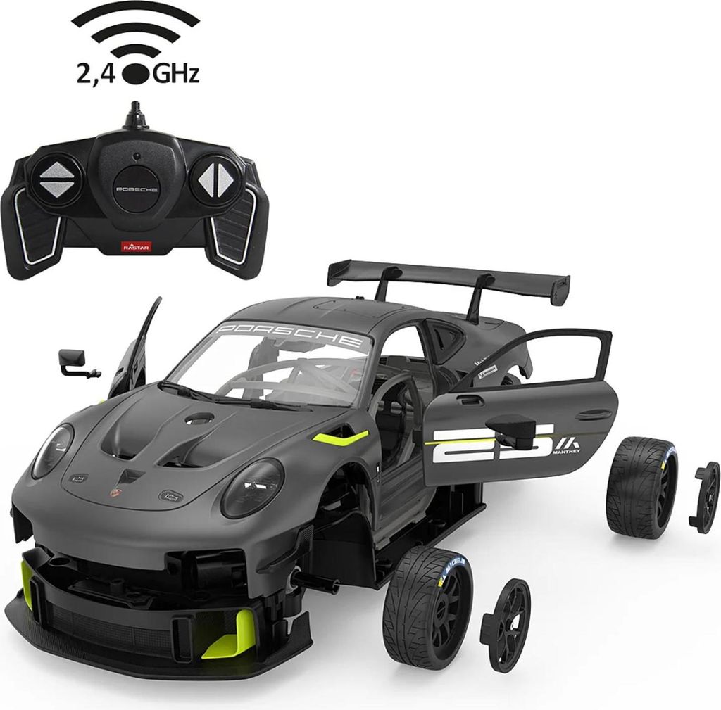 Kit JAMARA Porsche 911 GT2 RS Clubsport 25 1:18 grigio 2,4 Immagine del prodotto 