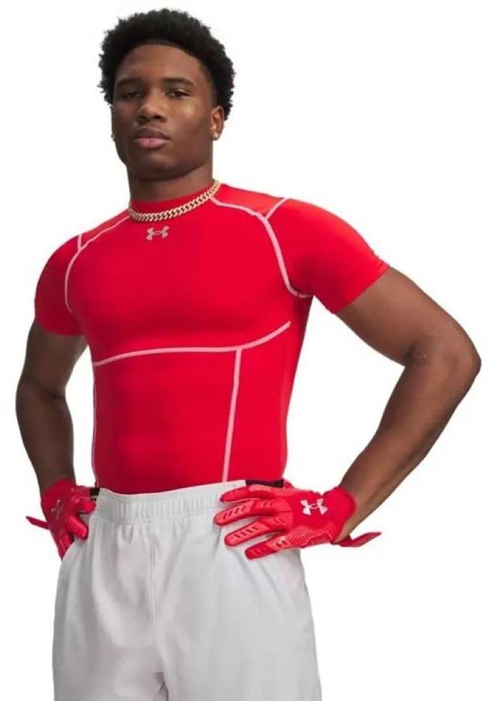 Under Armour Ua Hg Elite Comp Ss – červená, veľkosť: L Obrázok produktu 