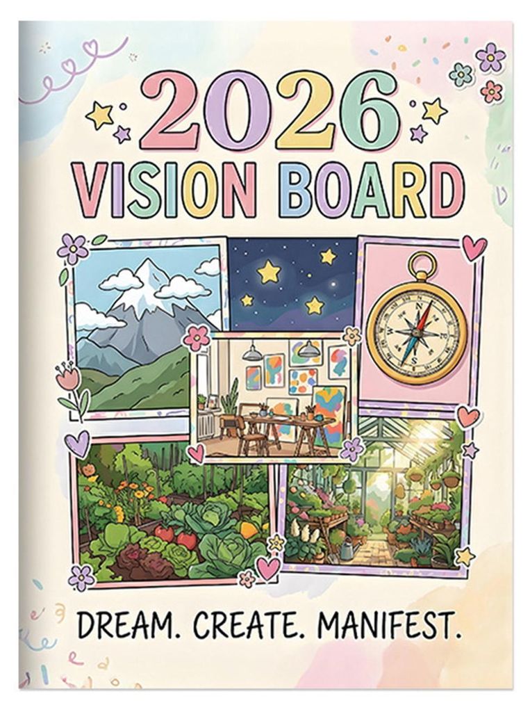 2026 Vision Board Zielplaner Journal 120 Seiten Wunschliste Organizer für Zukunftsplanung & Traumverfolgung Praktisches Geschenk zur Selbstverbess...