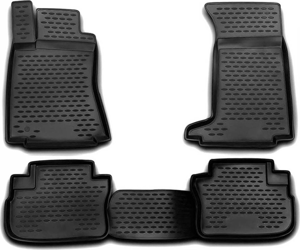 2008-2014 Cadillac CTS Tapis de sol TPE noir 4 pièces Image du produit 