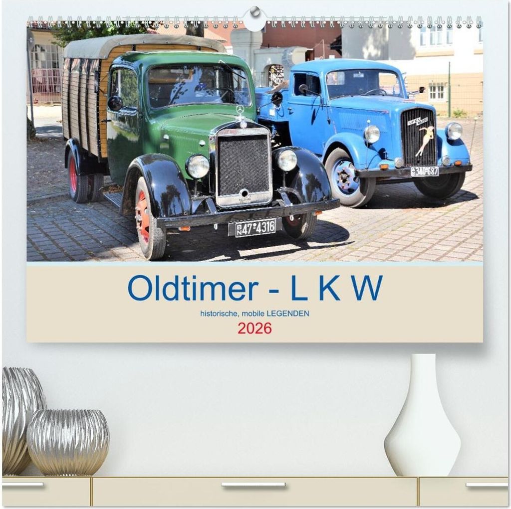 Oldtimer - L K W (hochwertiger Premium Wandkalender 2026 DIN A2 quer), Kunstdruck in Hochglanz