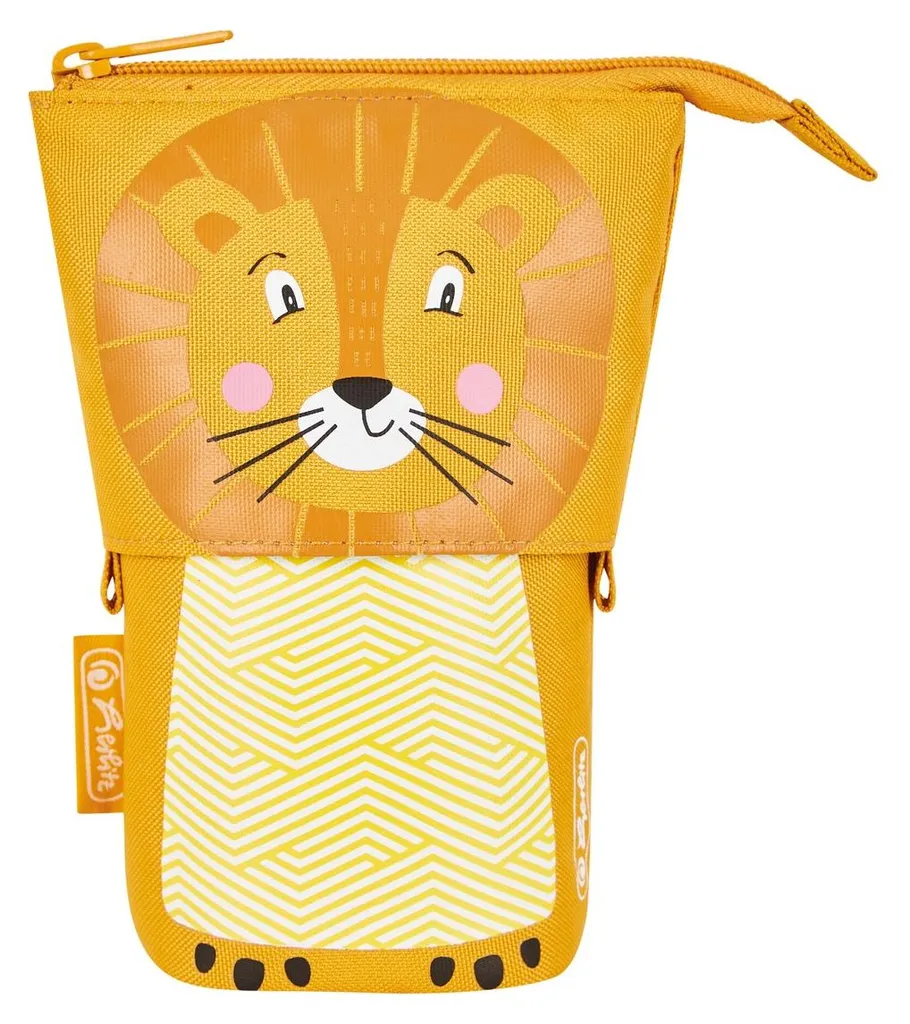 Pot à crayons télescopique Lion herlitz : Étui scolaire convertible