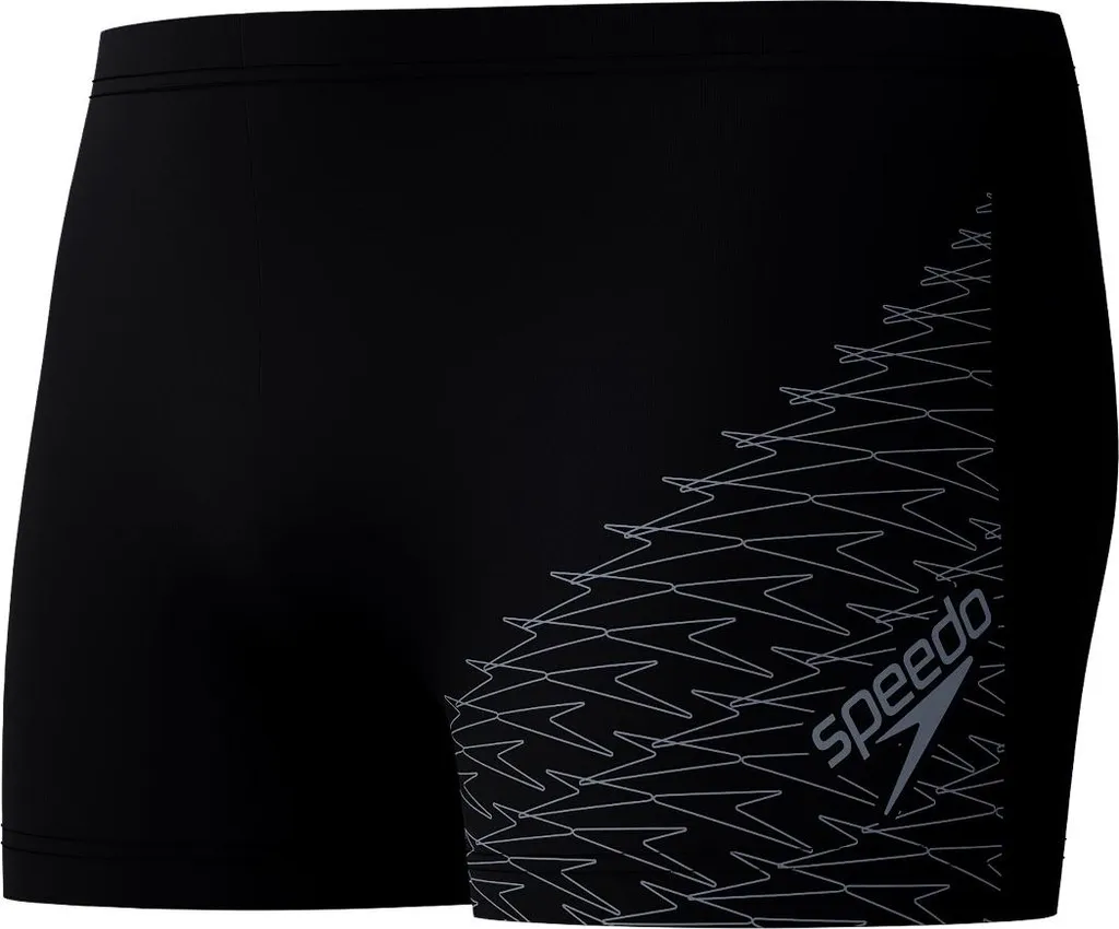 Maillot de Bain Aquashort Speedo Medley Logo Noir et Gris pour Natation