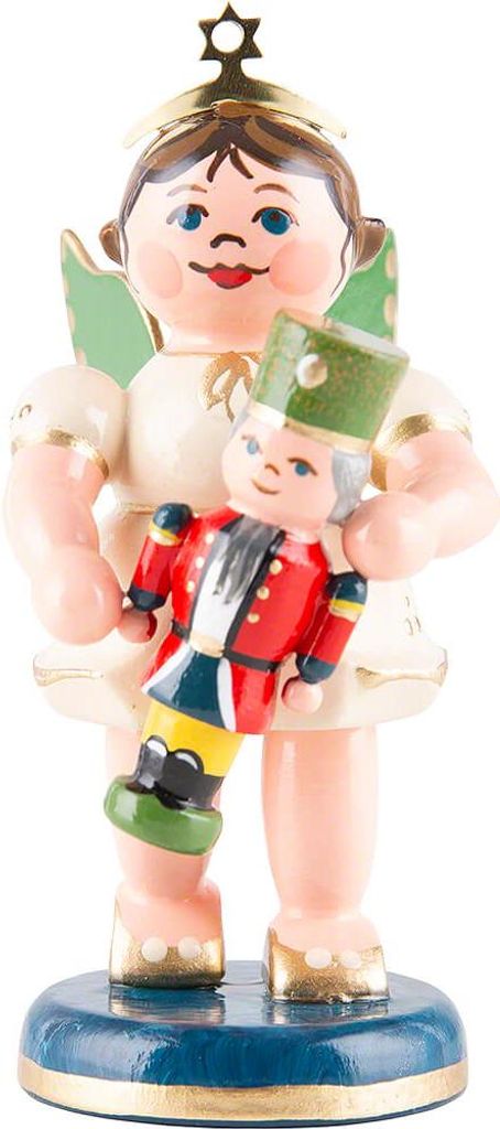 Engel mit (6,5cm) Nussknacker von Hubrig Volkskunst
