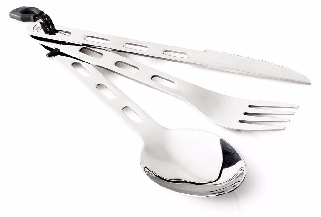 Sztućce turystyczne GSI Glacier Stainless 3 PC Ring Cutlery Zdjęcie produktu 