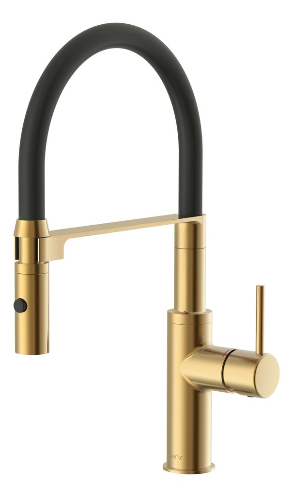 Lenz NALU Küchenarmatur Gold Einhebelmischer mit Produktbild 