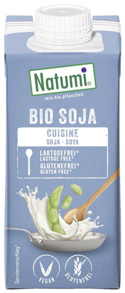 KREM SOJOWY DO GOTOWANIA I PIECZENIA BEZGLUTENOWY BIO 200 ml - NATUMI
