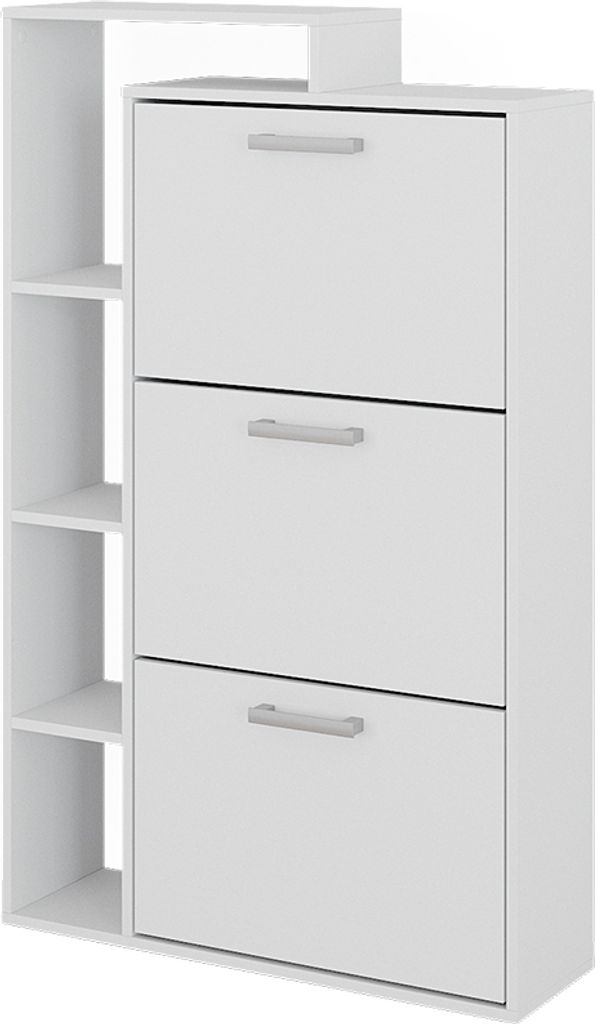 Botník Vicco Orlando Bílá 80 x 128.3 cm se 3 přihrádkami, Obrázek produktu 