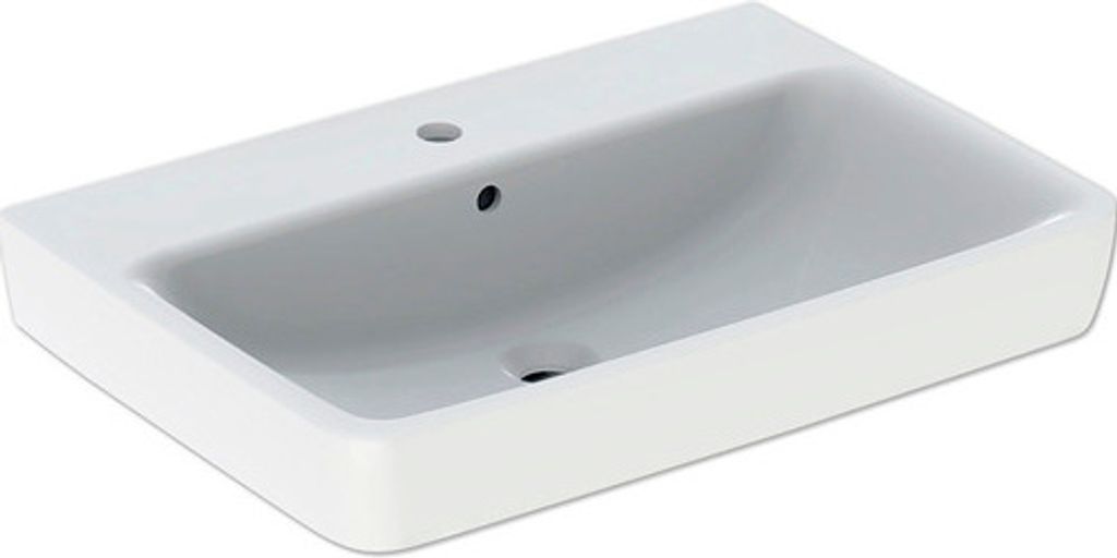 Geberit Renova Plan, umywalka nablatowa, 70x48 cm, 1 otwór Zdjęcie produktu 