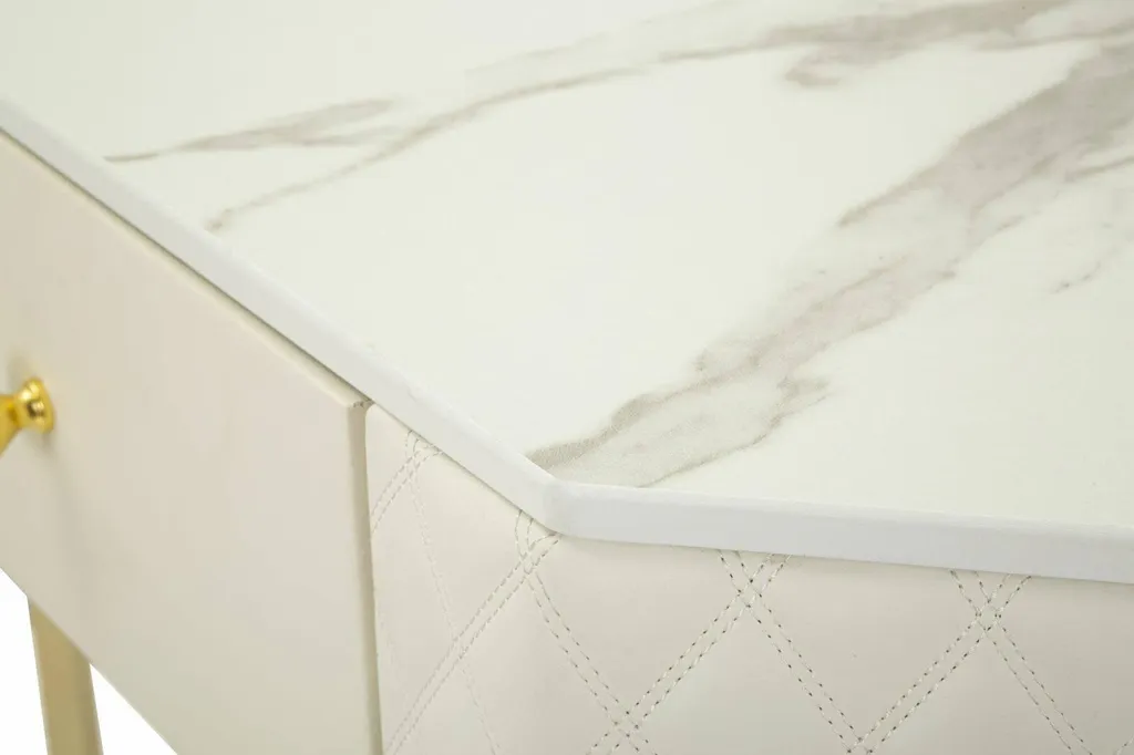 Console Viscardo Blanche Haute Résistance 20kg - Format 85x60x77 cm