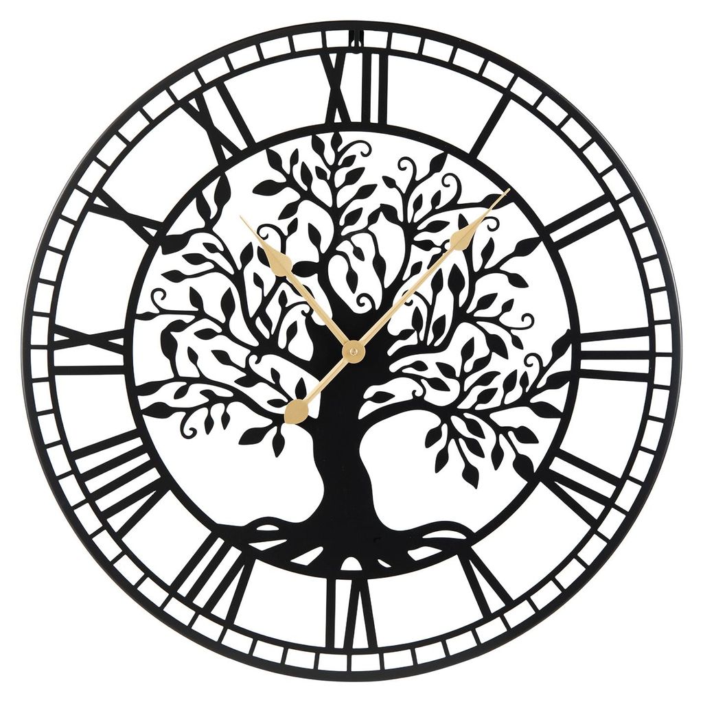 COSTWAY Grande horloge murale en métal, 68 cm Horloge Image du produit 