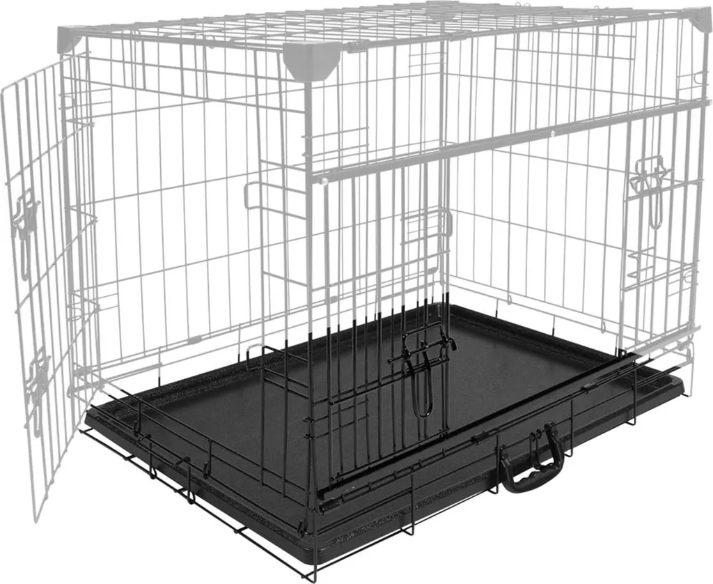 Fond plastique Duvo+ noir 61x46cm : robuste et facile à nettoyer