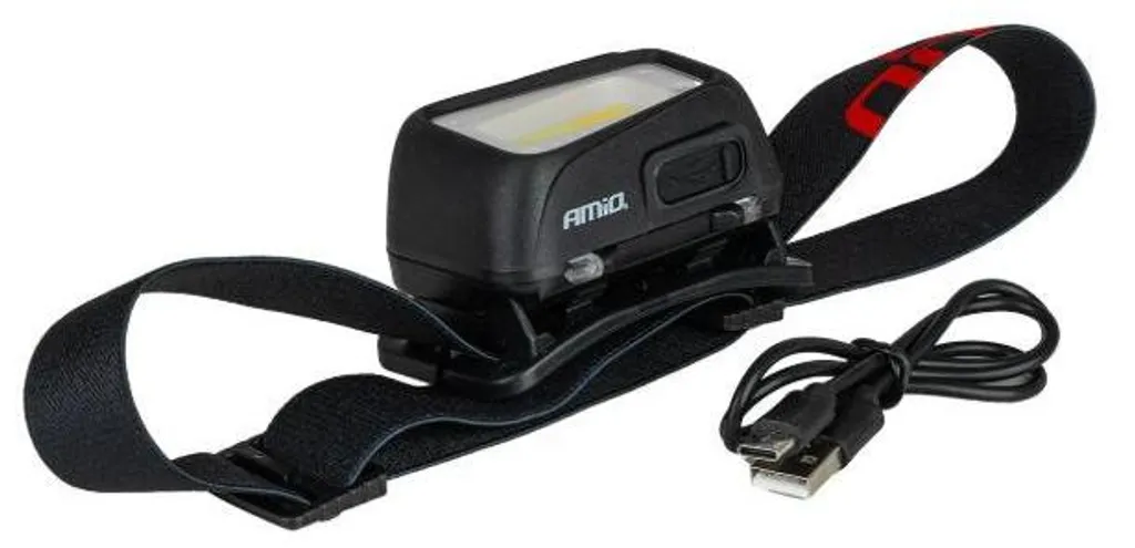 Lampe frontale puissante et légère 98g AMiO 04666 ABS 200 lumens
