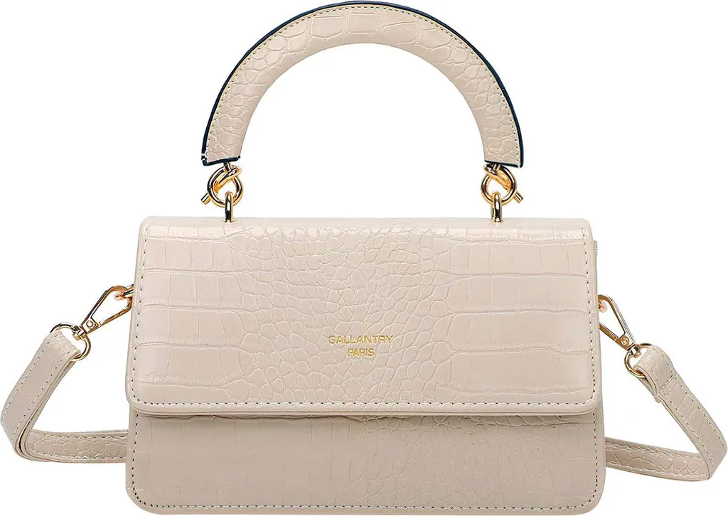 Petit Sac à Main Beige Croco Gallantry - Finies les Tenues Trop Ternes