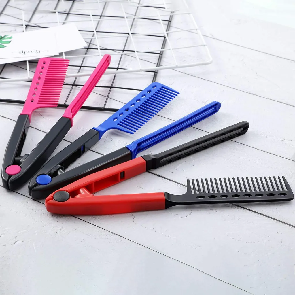 Offerta Set 3 Spazzole Liscianti Salone Rosa Blu Rosso - Risparmia Ora - 5