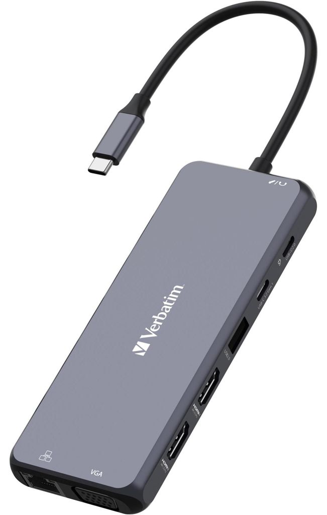 Verbatim USB-C Pro Multiport-Hub CMH-14, 14 Port, Produktbild 