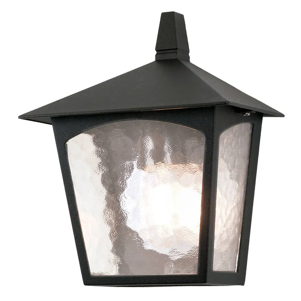 Applique York Elstead BL15-BLACK robuste IP44 E27 design traditionnel