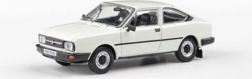 Skoda Garde 1982 Abrex 1:43 Finition White Ice Haute Précision