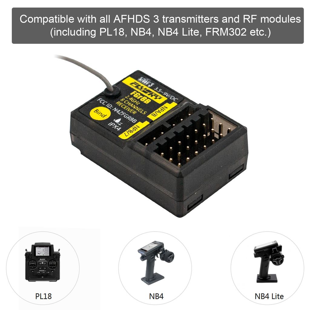 FLYSKY FGR8B 2,4 GHz 8-Kanal-Empfänger PWM / PPM / Produktbild 7