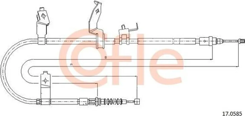 Réparer un frein à main grippé sur Mazda 5 - Câble COFLE 17.0585