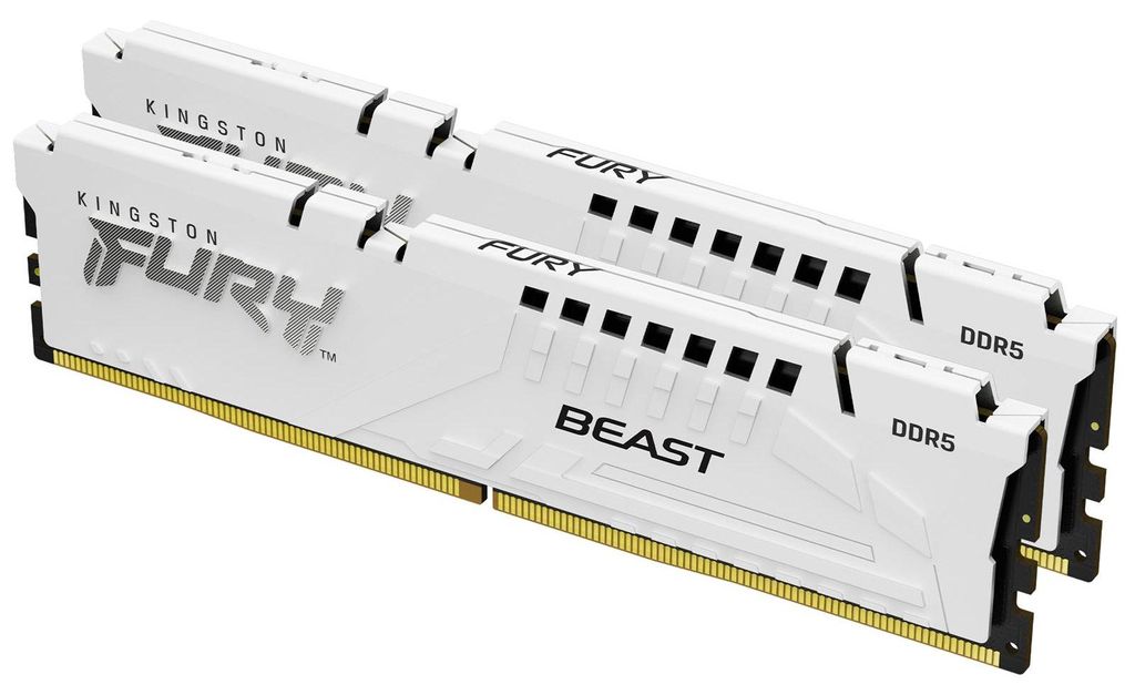 Mémoire Kingston FURY Beast White 64 Go DDR5 6000 MHz CL30 Image du produit 
