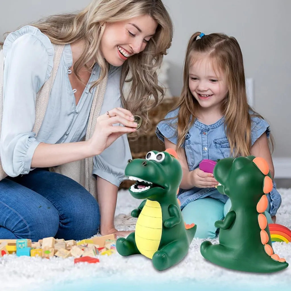Objet de décoration chambre enfant - Tirelire dinosaure incassable