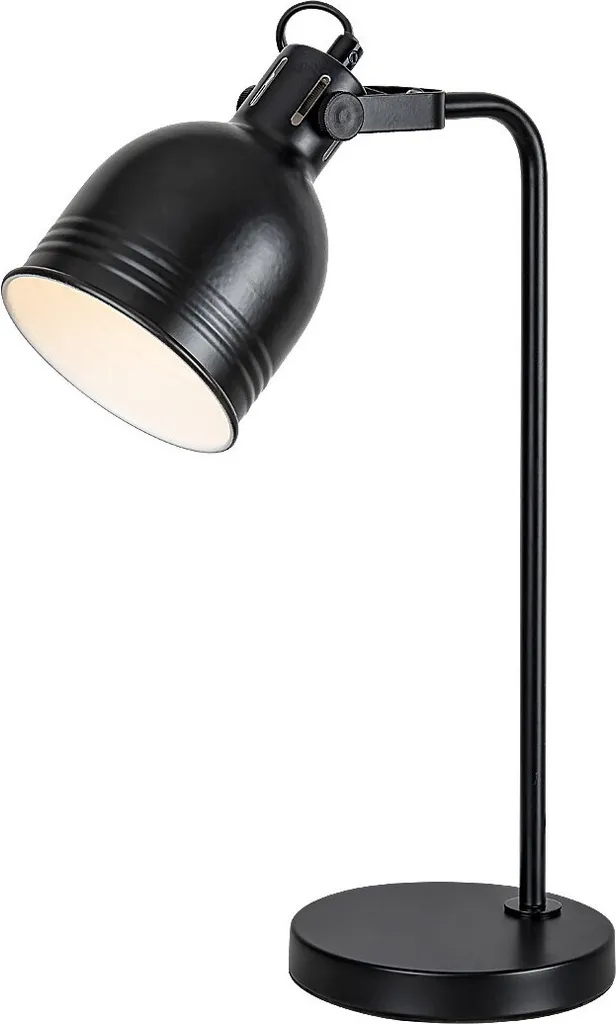 Lampada da Comodino Vintage Flint 2240 Rabalux Nera per Camera