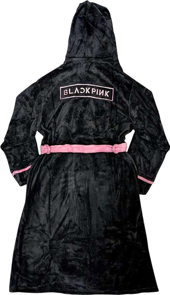 BlackPink - Logo Uni Medium - Großer Bademantel - Schwarz Produktbild 