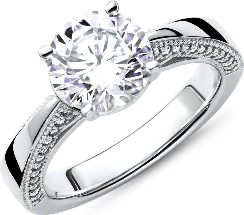 Verlobungsring aus 925er Silber mit Zirkonia VR0158