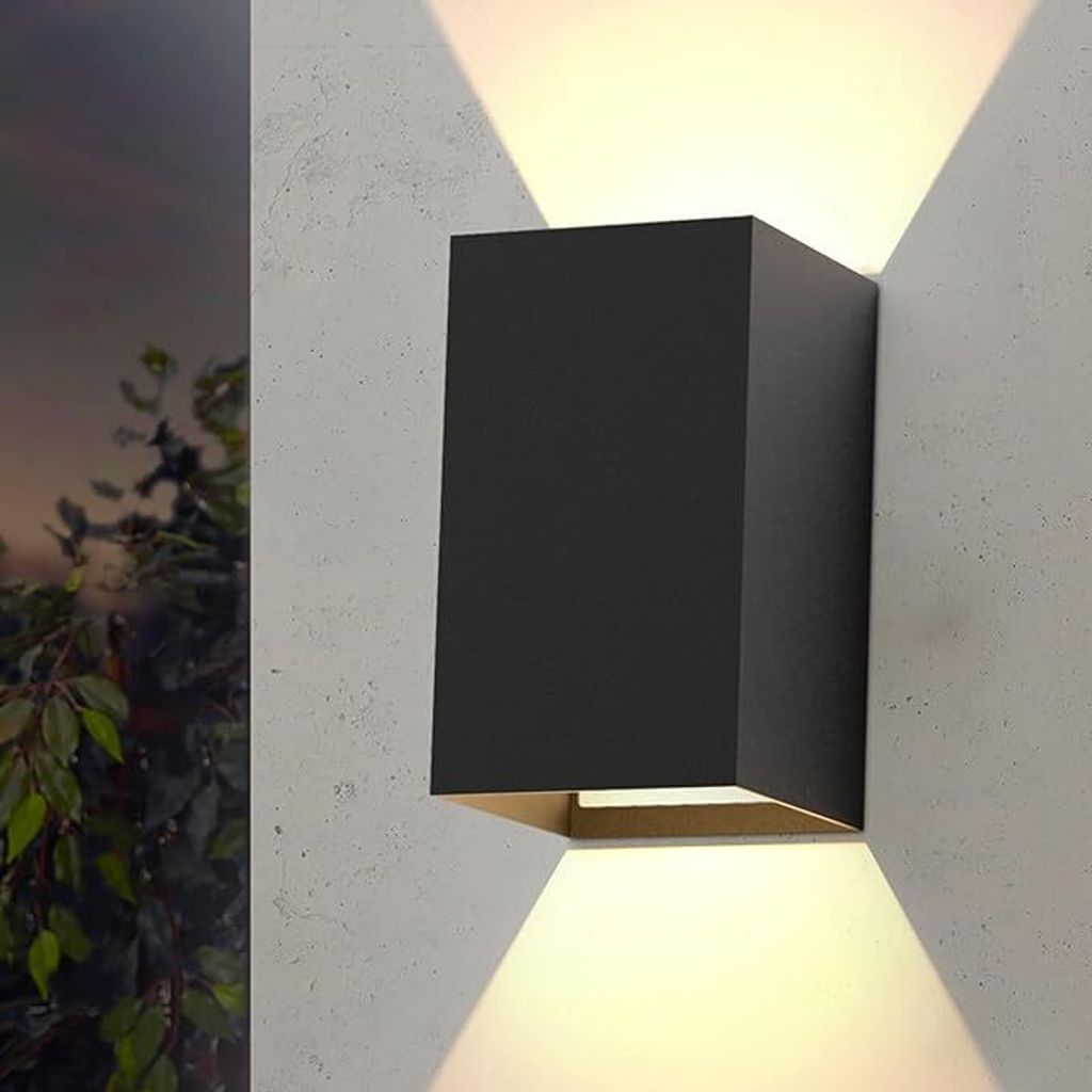 ZMH Led Wall Light Indoor & Outdoor Black Wall Lamp 02 Immagine del prodotto 