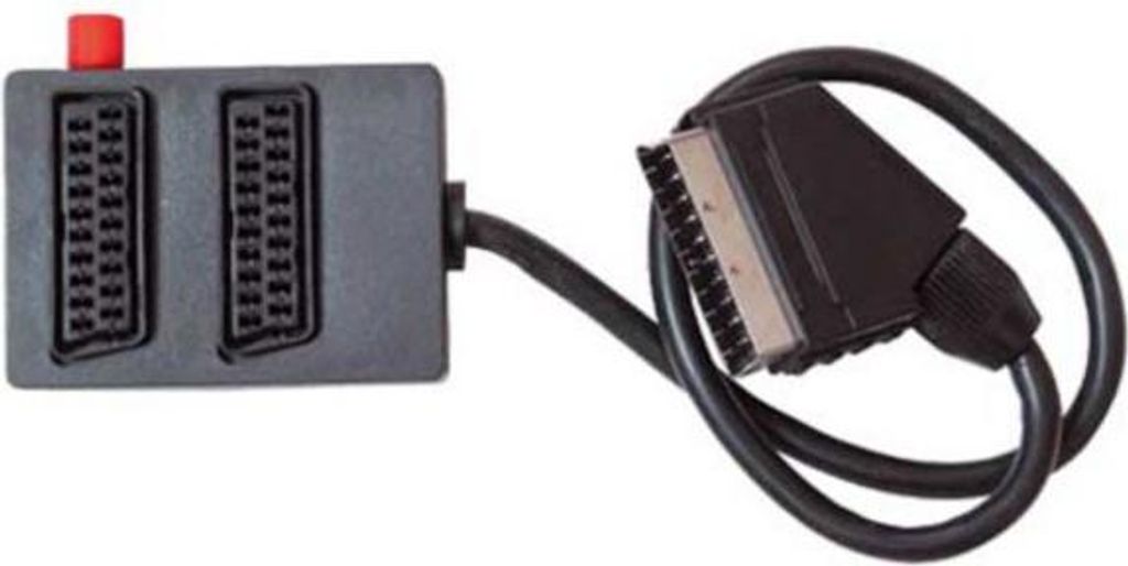 Scart-Verteiler, 2-fach, UmschaltBOX -mit Schalter