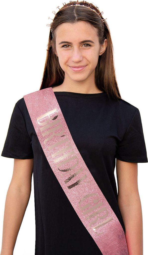 Satinschärpe 'Birthday Girl' – Dunkelrosa, 80 Cm, Fürs Geburtstagskind Als Lustiges Party-Accessoire