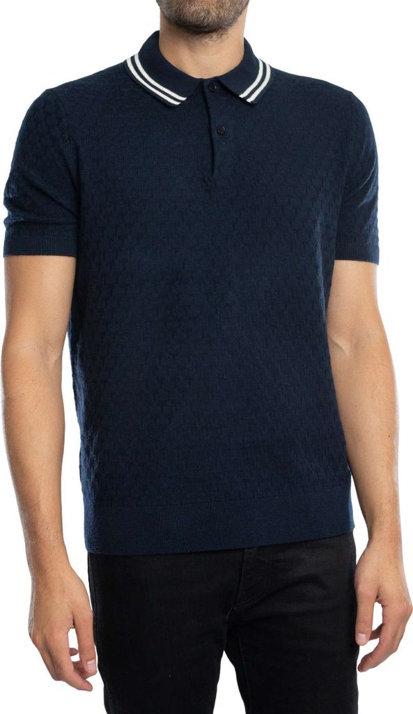 Ted Baker Poloshirt mit normaler Naht, Blau S