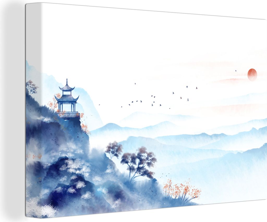 OneMillionCanvasses - Leinwandbilder - 140x90 cm, Malerei - Ölfarbe - Natur, Wandbilder Kunstdruck Wanddekoration - Foto auf Leinwand - Gemälde...