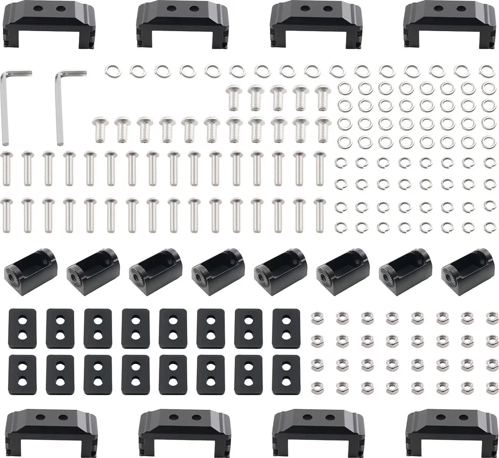 Support de montage noir pour 8 projecteurs de travail LED 5 pouces