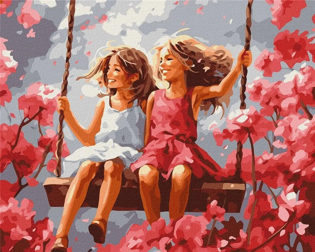Peinture par numéros Best Girls 40x50 : Apprenez à peindre sans stress