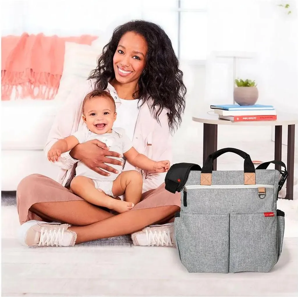 Skip Hop Borsa Fasciatoio Duo Signature Grigio | Praticità Pura - 6