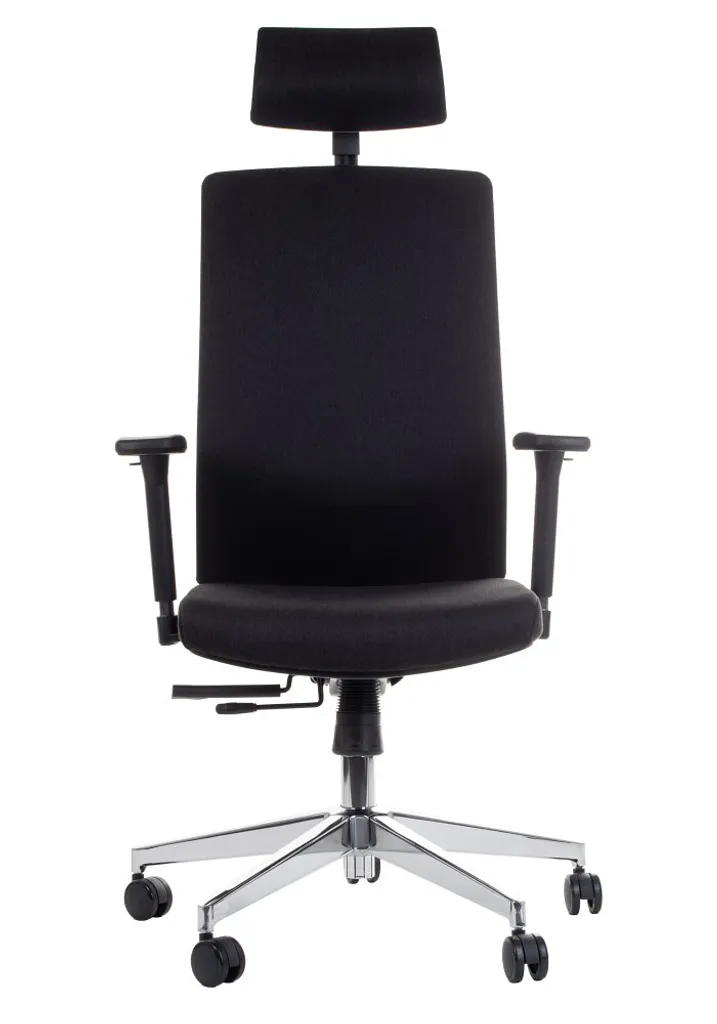 Chaise de bureau ZN-807-C ergonomique pivotante avec base en aluminium